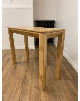 Table, Console de salle à manger extensible avec rallonges jusqu'à 239 cm,  couleur chêne, Dimensions fermé : 90x53,6x74,6 cm de hauteur.