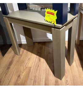 Console Extensible Tetris en chêne lasure Olive - 12 couverts avec 4 allonges